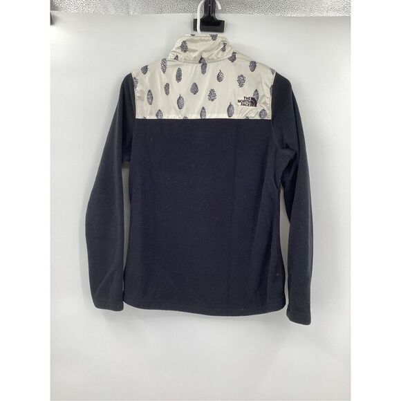 EUC Ladies The North Face 1/2 Zip Fleece Pullover with Pine cones -Small - Picture 6 of 8